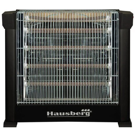 Radiator quartz Hausberg HB-8800, 2200 W, 4 tuburi quartz, 2 trepte putere, termostat reglabil